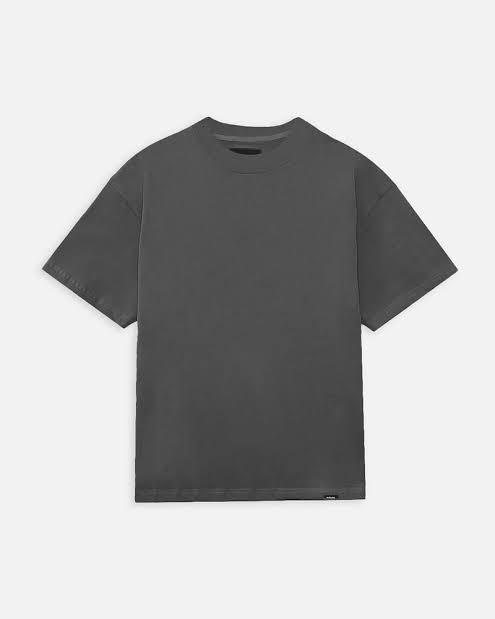PLAIN GREY DROP SHOULDER UNISEX TEE